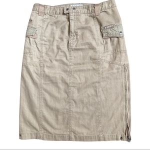 Columbia tan hiking/walking skirt!